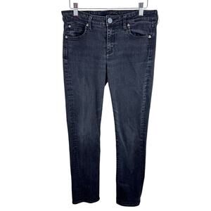 Kut From The Kloth Cotton Blend Black Mid Rise Skinny Jeans Size 6